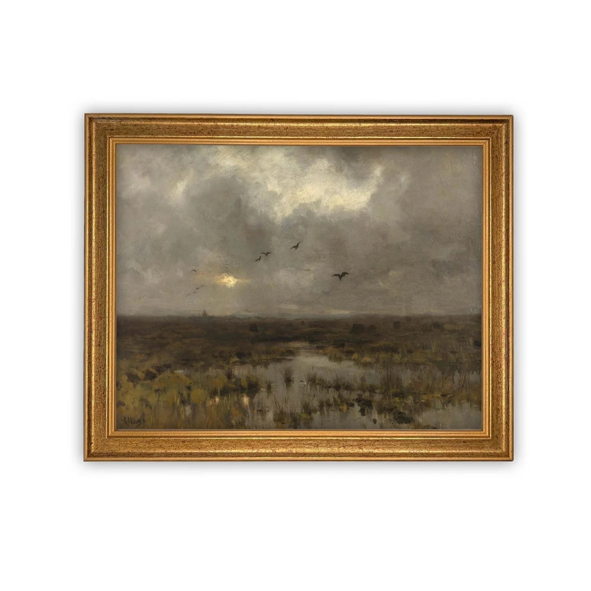 Framed Canvas Art Farmhouse print #LAN