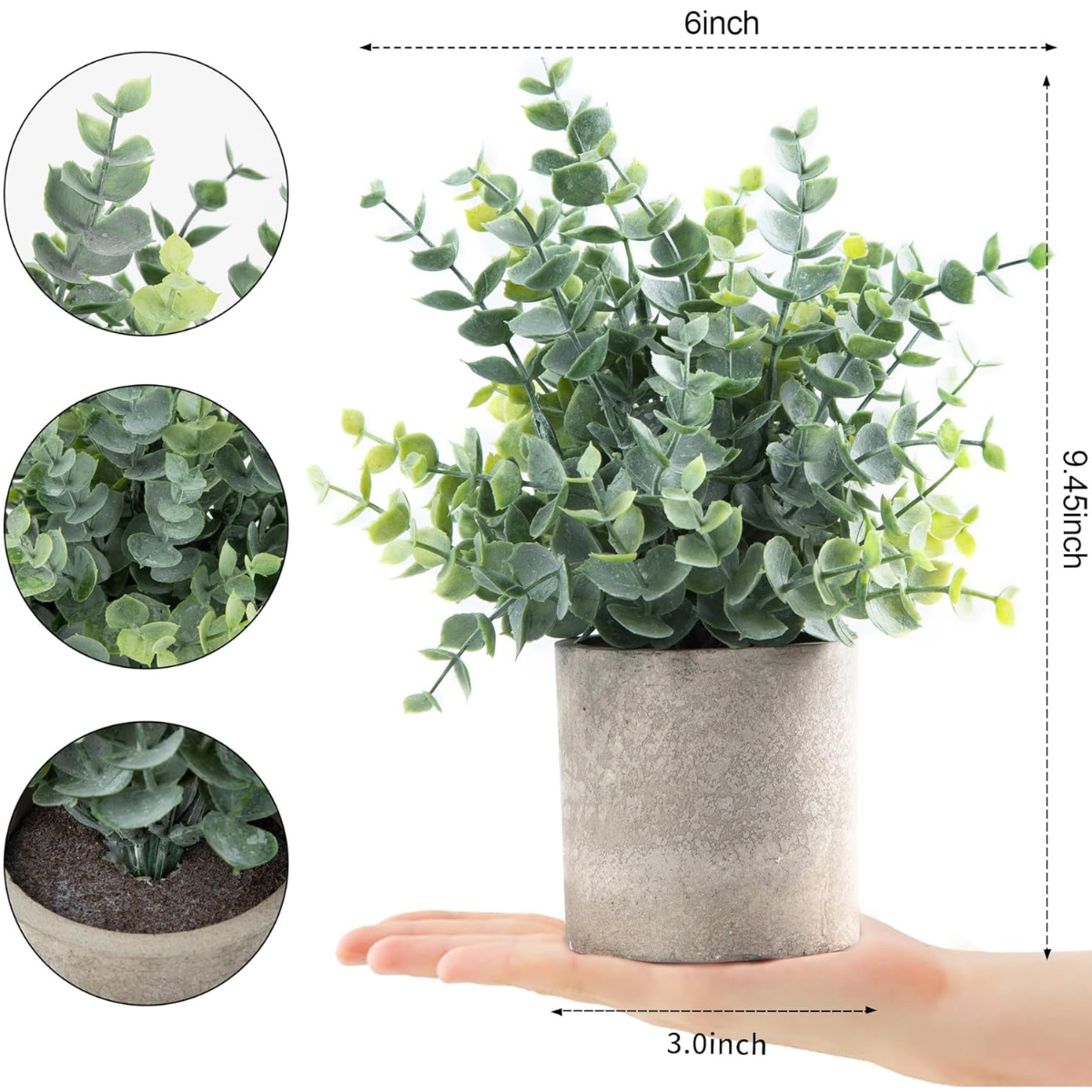 “Eucalyptus Faux Plant Set”