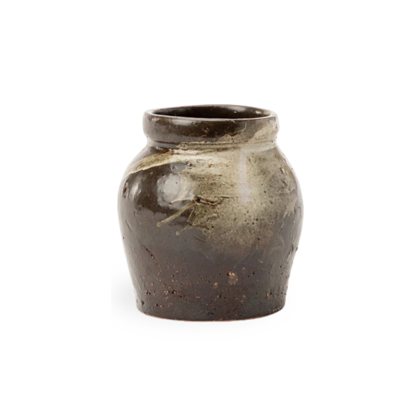 Dark Glazed Ceramic Vase