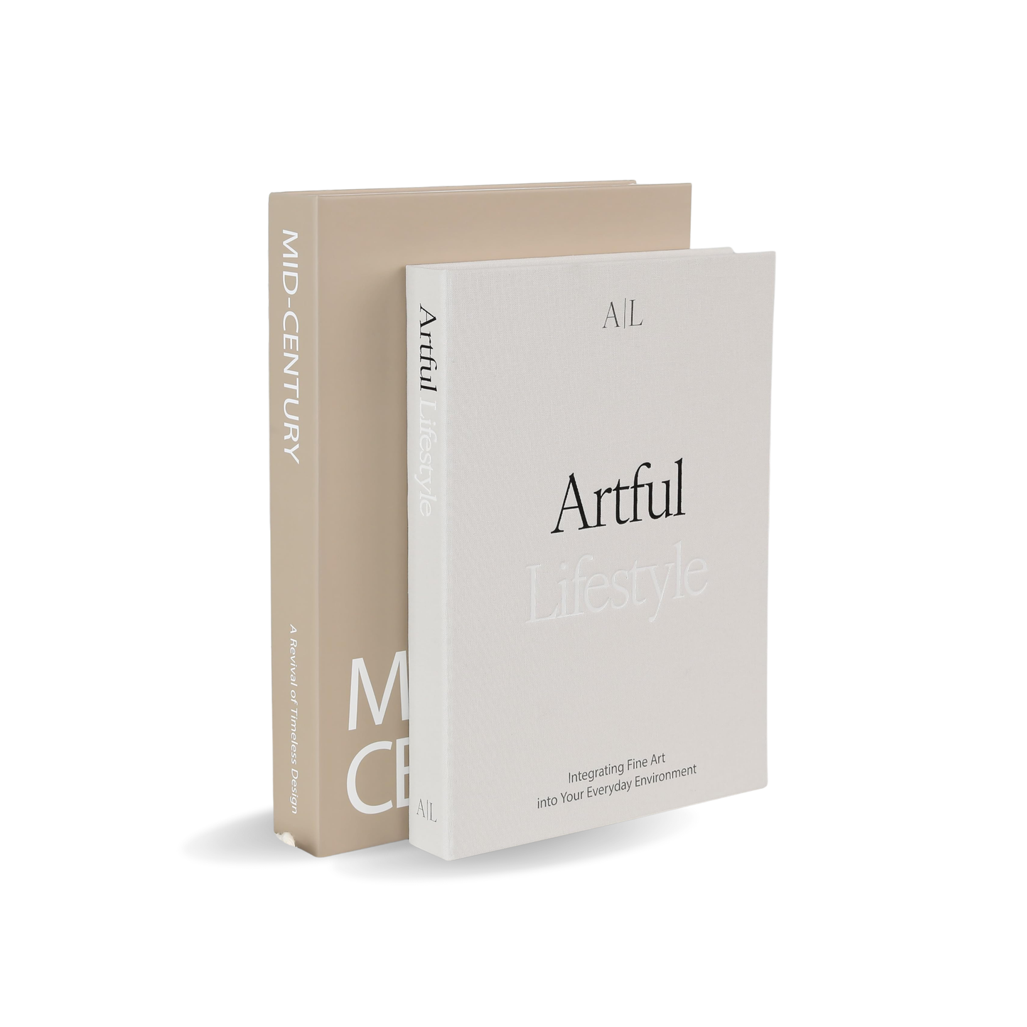 Aesthetic Decorative Books - Set of 2 Stylish Boxes