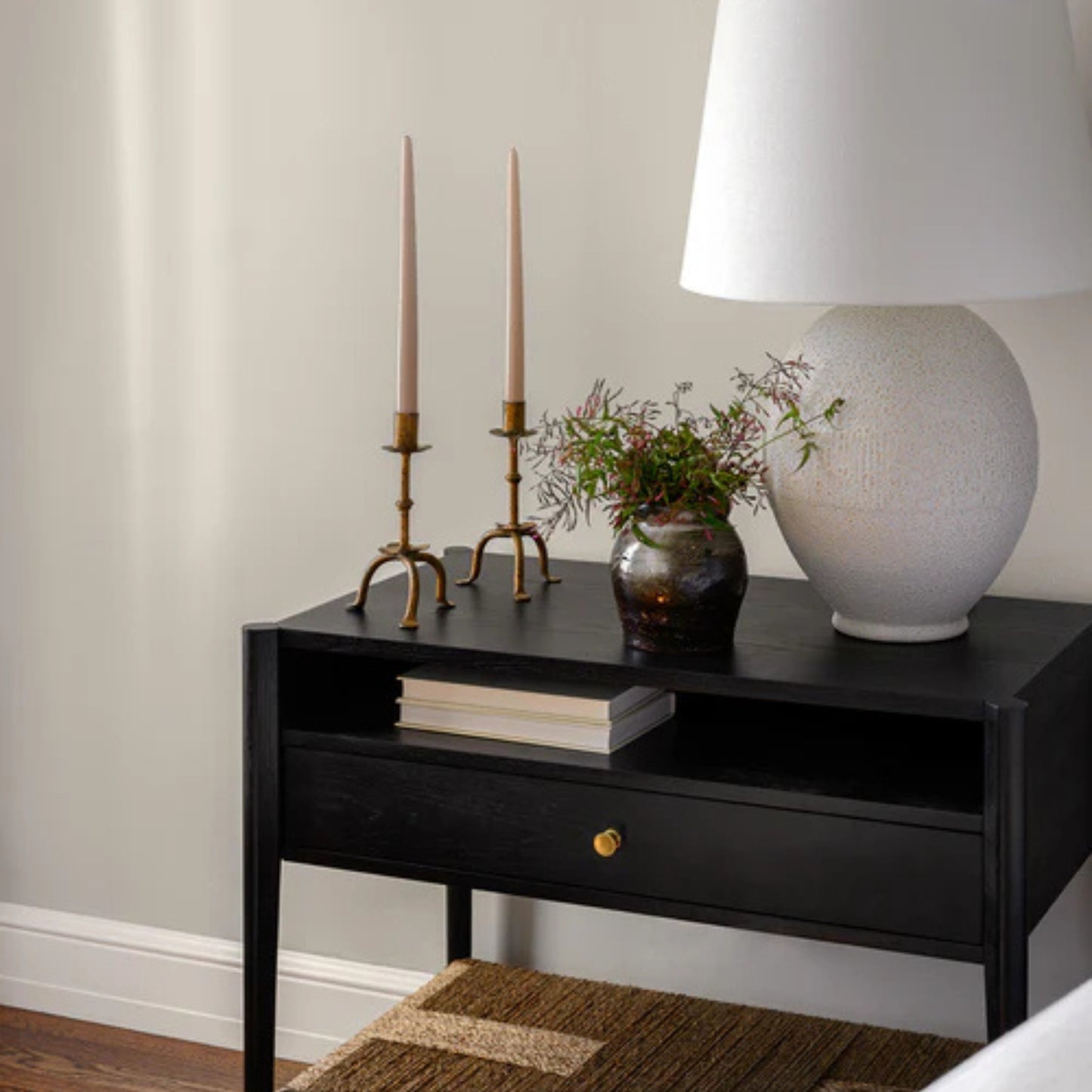 Dark Glazed Ceramic Vase