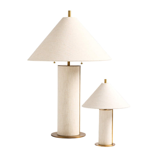 Remi Natural Linen Table Lamp 31.7"