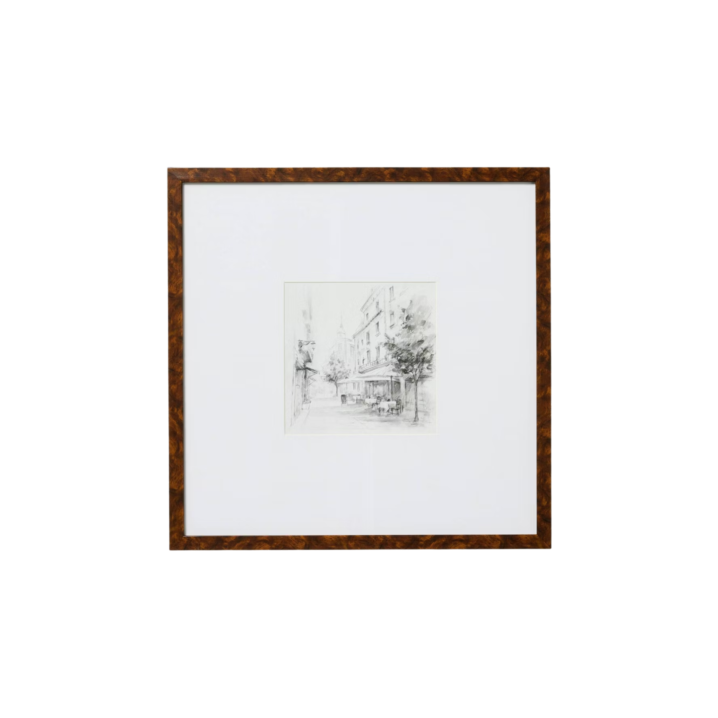 20"x20" Black and White Landscape Wall Art - Threshold™ designed with Studio McGee