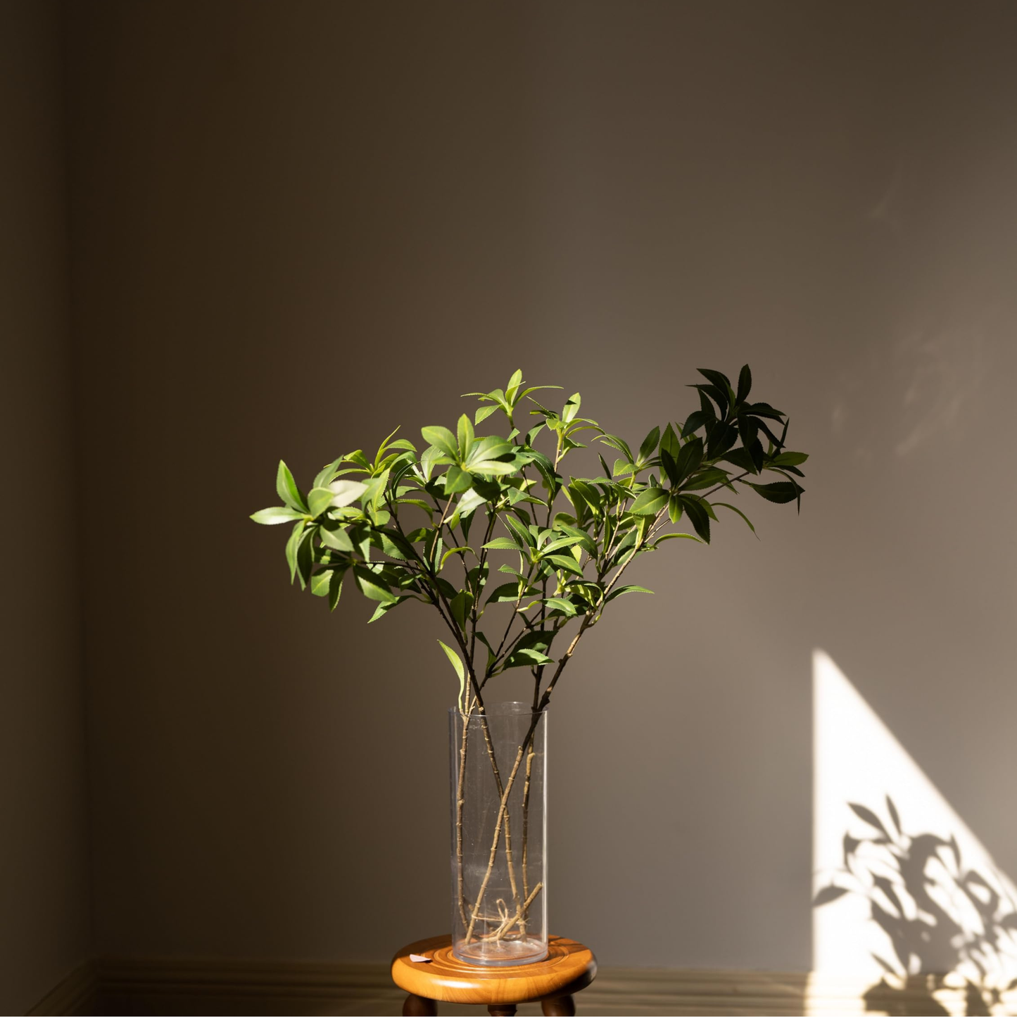 Avoeco 4Pcs Real Touch Faux Japonica Leaf Branches 29 Inch High, Artificial Greenery Stems for Home Office Wedding Vase Filler Shop Decoration (4Pcs, 29 Inch High)