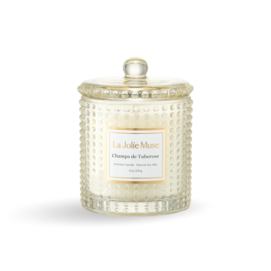 LA JOLIE MUSE Champs de Tuberose Scented Candle, Luxury Candles Gifts for Women, Gardenia & Ylang Ylang Candles for Home Scented, Natural Wax Candle, 75 Hours Long Burning