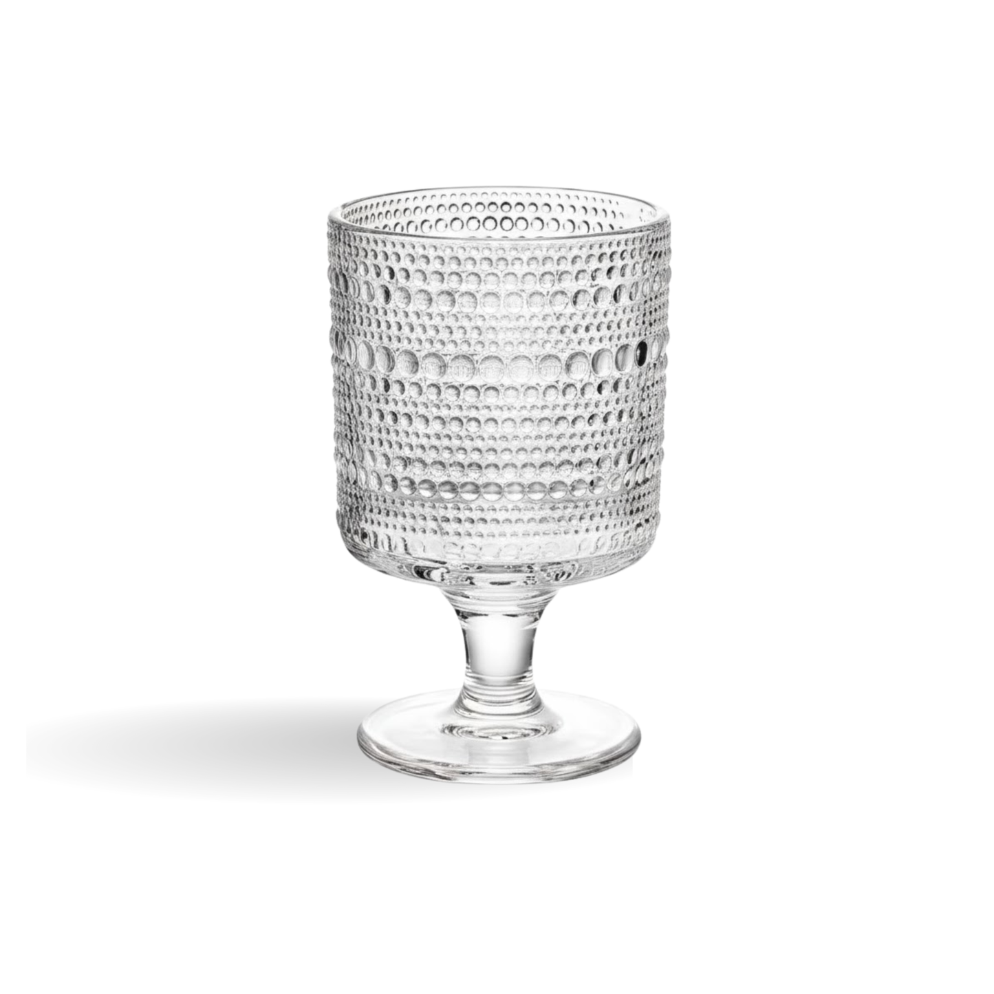 Hobnail Drinking Glasses, 8 oz Vintage Wine Glasses, Goblet Glasses Set of 10, Vintage Glassware for Iced Tea, Wine, Beer, Juice, Cocktail, Whiskey