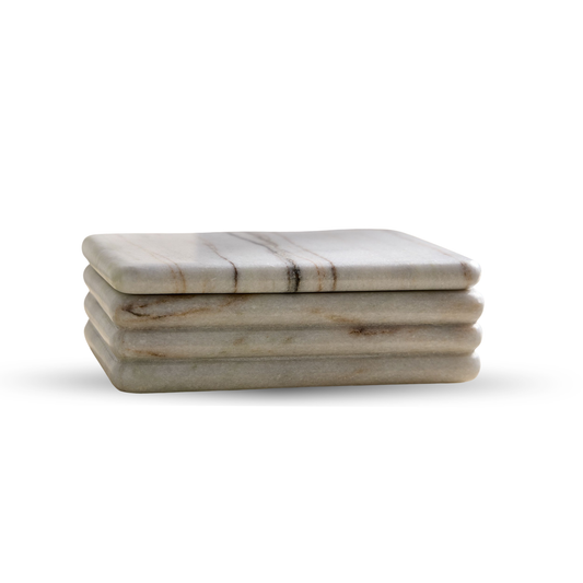 Modern Marble Rectangle Decorative Box